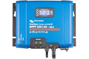 Victron Energy SCC125060310 Controlador de Carga SmartSolar MPPT 250/60-MC4. 250V/60A. Conector MC4. Bluetooth.