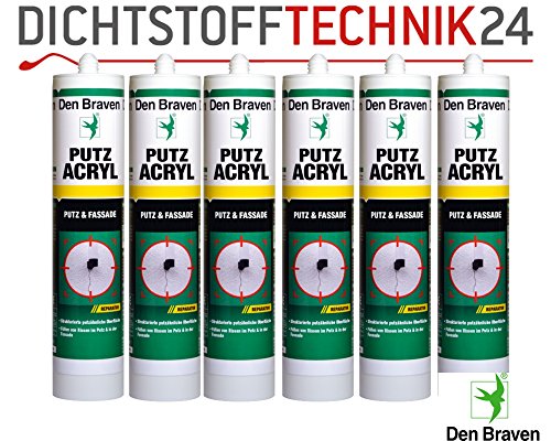 Preisvergleich Produktbild 6x Den Braven Putz Acryl Fassade & Putz á 300ml