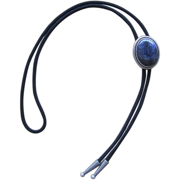 Southwest Pattern Bolo Tie - Echtleder Halsband Mit Totem Design