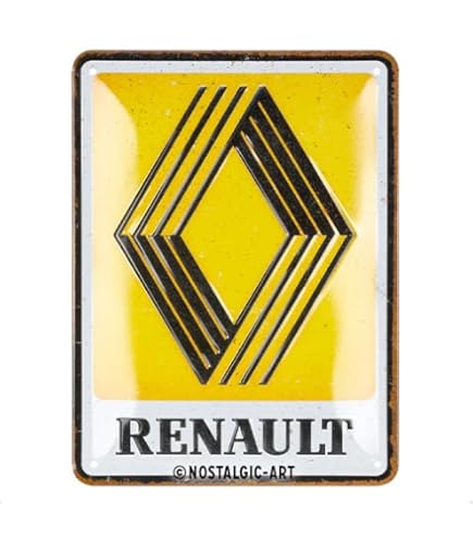 Plaque Métal Vintage Renault 4L - Décoration Voiture Rétro Sans Marque