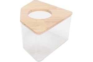 Itonash Hamster Bathtub Box, Right Angle Fan Shape, Dual Purpose Sand Bath Container för små Djur