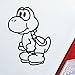 Produktbild Auto Aufkleber in deiner Wunschfarbe für Yoshi Super Mario Bros Nintendo Fans 10x14 cm Autoaufkleber Sticker