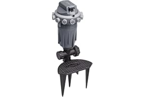 Orbit 56805 Precision Arc Gear Drive Sprinkler with Adjustable Knobs, Gray