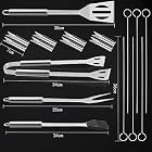 Fixget 20-teilig Edelstahl Grillbesteck Set – Bild 2