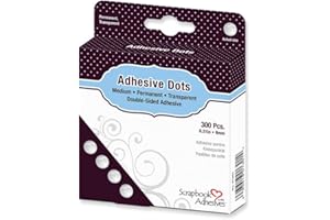 3L Scrapbook Adhesives 3L01301 Lot de 300 Pastilles Adhésives double-face Transparent