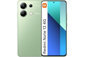 Xiaomi Redmi Note 13 4G Smartphone, 8 Go + 256 Go, octa-core, écran AMOLED 6,67" 120 Hz, triple appareil photo 108 MP, processeur Snapdragon 685, batterie 5 000 mAh, charge rapide 33 W (vert menthe)