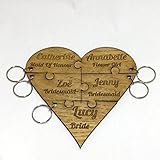  llavero de Regalo nupcial de fiesta de boda personalizado Llavero de rompecabezas de dama de honor