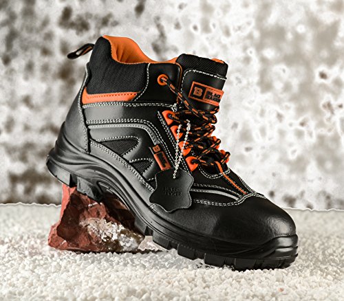 Männer Sicherheitsstiefel aus Leder Männer Sicherheit Stiefel S3 EN ISO 20345:2011 metallfreies Verbundmaterial Zehenkappe Kevlar Arbeitsschuhe Fußgelenk Leder 8852 - 5