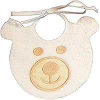 Zigozago - Bavaglino Baby Zigo - Orsetto; Taglia: 0-3 mesi; Colore: Beige