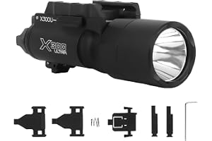 Zhongren X300 taktisk pistollampa ficklampa 800 lumen vit belysning taktisk airsoft ficklampa 2 lägen konstant på/tillfällig