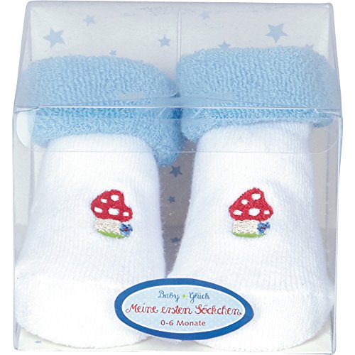 Preisvergleich Produktbild Spiegelburg 14149 Babysöckchen BabyGlück, hellblau (one size)