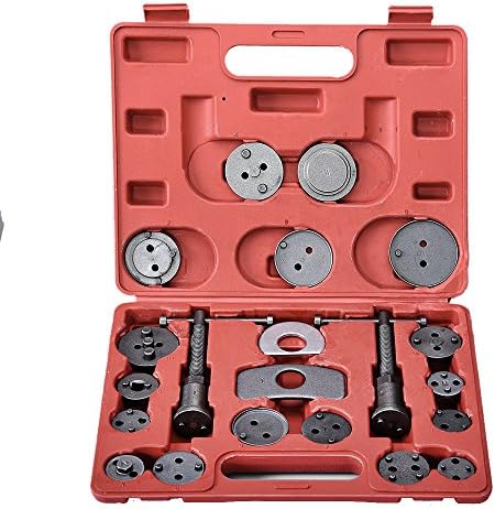 Pandamoto Brake Calliper Piston Rewind Wind Back Tool Kit 22 Pieces (Red)