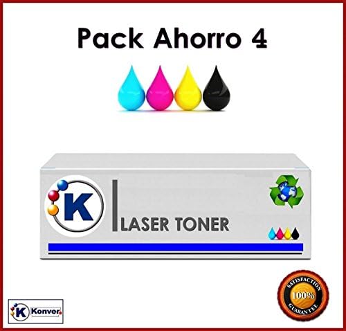 Konver, Pack 4 x CARTRIDGES K 125 A, K CB540 A Black + K cb541aazul + K CB542 A Yellow + K CB543 A Magenta., Compatible Printers: LaserJet Color CP1215/CP1515/CP1518/CM1312. Sent from Madrid.