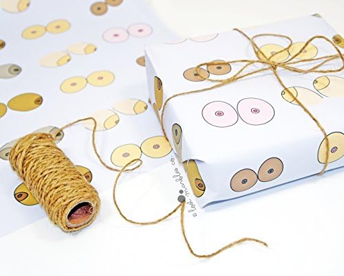 Funny Rude Gift Wrap - Boob Wrapping Paper