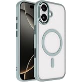 Senon Apple iPhone 17 İ&ccedil;in Kılıf Magsafe Uyumlu Şarj &Ouml;zellikli Zore Krom M-safe Silikon Kapak (Gri)