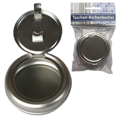 1 Stück Taschen - Aschenbecher Metall Ascher ka638