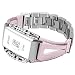 Produktbild Mumuj Mode Elegant Damen Metall Armband, Schmuck Glanz Ersatz Watch Band Jewelry Metallarmband mit Schmuck Ersatzband für Fitbit Charge 3 (Rosa)