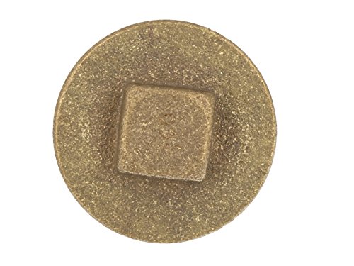 Stopfen mit Vierkant messing blank Aussengewinde 1 1/4 (5/4) Zoll - 2