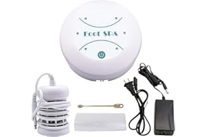 GLOBAL CARE MARKET Détox Bain de pieds et machine de spa ionique nettoyante avec 100 garnitures jetables