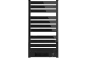 Cecotec Radiador Toallero Eléctrico Bajo Consumo Ready Warm 9770 Ceramic Towel Black. Calefactor Cerámico Incorporado, 2000 W, Pantalla LED, Mando a Distancia, Temporizador, IPX4