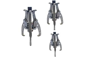 FAST WORLD SHOPPING ® Set 3 Estrattori Da 75Mm 100Mm 150Mm Per Estrazione Cuscinetti A Sfera Interni Cuscinetti Esterni Estrattori 3 Griffe Braccia Leve Asse Centrale Strumento Rimozione Meccanico