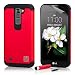 Produktbild LG K7 Schutzhülle von 32nd® Schlank Stoßfeste Hülle Schutzgehäuse, Inklusive Displayschutzfolie und Eingabestift - Rot