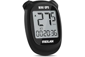 MEILAN M3 Mini GPS Bike Computer, Wireless Bike Odometer and Speedometer Bicycle Computer Waterproof Cycling Computer with LCD Backlight Display for Men Women Teens Bikers Outdoor Cycling