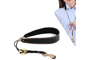 NUONOVE Saxophon-Gurt, Saxophonband Einstellbar Gepolsterter, Saxophon Gürtel Professionell Musik Instrument Schwarz Gurt, Saxophongurt für Sopran, Tenor, Altsaxophon und Klarinetten-Oboe