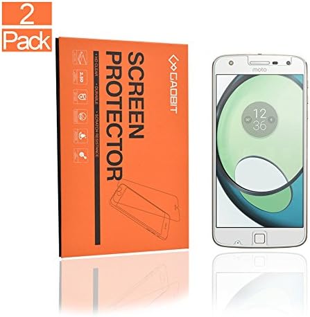 [2 Pack] Moto Z play (5.5inch) Screen Protector,GAOBIT Tempered Glass Screen Protector for Motorola Z play with [2.5D Round Edge] [9H Hardness] [Crystal Clear] [Scratch Resist] [No-Bubble Installation]