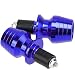 Produktbild 2 x LENKERGEWICHTE Lenker scooter Stabilisator Lenkerenden Motorrad 7/8 22 mm blau blue