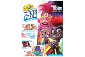 CRAYOLA DreamWorks Trolls World Tour Colour Wonder Mess Free Book