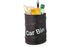 novaease Car Bin Collapsible Car Trash Bin Can Pop Up Waterproof Water Resisitant Tidy Portable Leak Proof Car Rubbish Bin Van SUV Minivan Handing Portable Gift Car Boot Bags