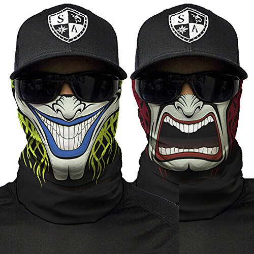 Preisvergleich Produktbild SA Company Face Shield Sturmhaube **verschiedene Designs** Multiunktionstuch Maske Fishing Totenkopf Schal Skull Bandana Gesichtsmaske Halstuch (2-Sided)