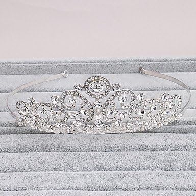 Women's Rhinestone Headpiece-Wedding / Office & Career / Outdoor Tiaras 1 Piece