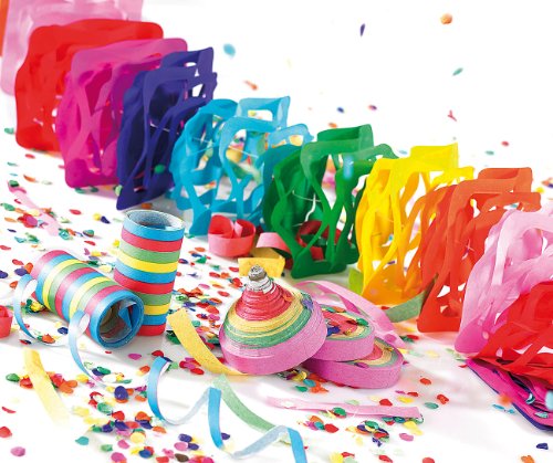 PEARL Kunterbuntes Partyset mit Konfetti-Frisbees - 3
