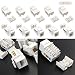 Produktbild LeaningTech 10 Pcs CAT6 RJ45 Keystone Jack Inline Coupler No Punch Down Tool Gold Plated Network Connector