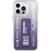 Skinarma iPhone 14 Pro Max İle Uyumlu Kılıf Standlı Şeffaf Tasarımlı Taihi Kobai Kapak-mor