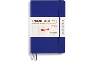 LEUCHTTURM1917 370526 kalendarz tygodniowy i notatnik Paperback (B6+) 2025, miękka okładka, atrament, niemiecki