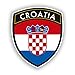 Produktbild 2 x 15 cm/150 mm Kroatien Flagge Design Vinyl Aufkleber Reise Gepäck # 10673