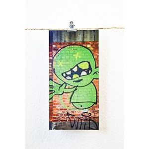 Postkarte XXL Panorama Graffiti Street