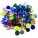 acuarios redondos pequeños CONTENIDO Y CANTIDAD: 100 piezas [500gm] artesanías brillantes de alta calidad redondas decorativas impermeables de color mezclado piedras / piedras / cuentas / gemas / pepitas de ARSUK, que ha fascinado a todos en todo momento. Los guijarros de vidrio translúcido ARSUK están hechos de un material de vidrio puro, de alta calidad.