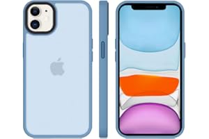 tigratigro Etui Dla iPhone'a 11,Półprzezroczysty Tekstura Mat, Elastyczne i Anti-Pick,Skóra podobna tekstura (Azzurro Sierra)