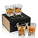 Produktbild KANARS 4-teiliges Whisky Gläser Set, WG03 Bleifrei Kristall Whiskygläser, Spülmaschinentauglicher Whiskybecher, Hochwertige Qualität, 300ml, Geschenkbox