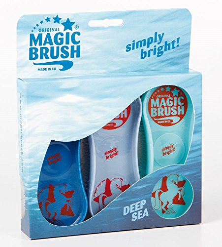 Preisvergleich Produktbild Magic Brush Pferdebüsten 3er Set im Design Deep See