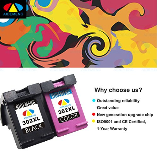 Inmax Tintenpatronen kompatibel Ersatz f¨¹r HP 302 XL 2er-Pack Black und Color – Mit F¨¹llstandsanzeige f¨¹r Deskjet 3630 Envy 4520 - 2