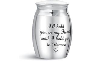 KunBead Jewelry Love Heart Small Cremation Urns for Human Pet Ashes Adult Holder Urn Mini Keepsake Decorative Memorial