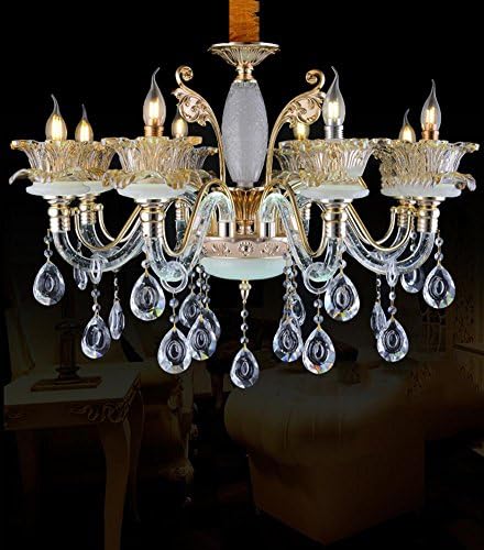 WQRTT® European candle crystal lamp Stairs chandeliers Luminous LED Bubble tube Living Room Restaurant bedroom Crystal chandeliers , 8