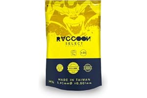 GENÉRICO Bolsa de Bolas para Airsoft Blancas no biodegradables - 1 kg BBS - 0,25 Gramos - Marca Raccoon Select