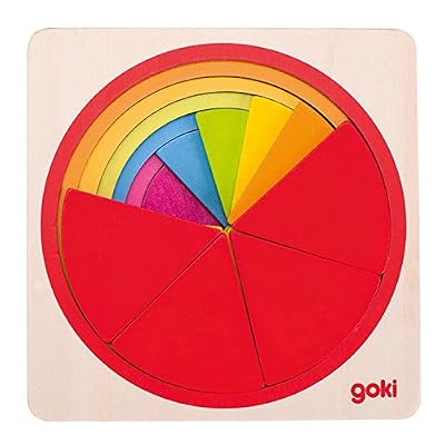 Goki - Puzzle Cercle 21 Pièces, 57737, Multicolore