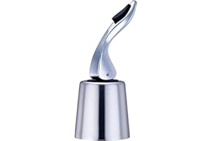 NOTHERS Tapones Botellas Vino Acero Inoxidable,Tapón de Botella de Vino Tapones de Champán Tapón de Vino Tinto de Vino Reutilizable para Mantiene el Vino Fresco Wine Bottle Stopper
